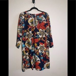 Beautiful Beige by Eci Floral Dress Size M